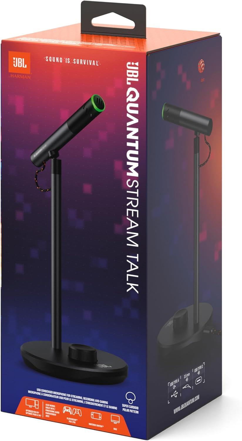 JBL Quantum Streamtalk Gaming Kablolu Mikrofon - Siyah