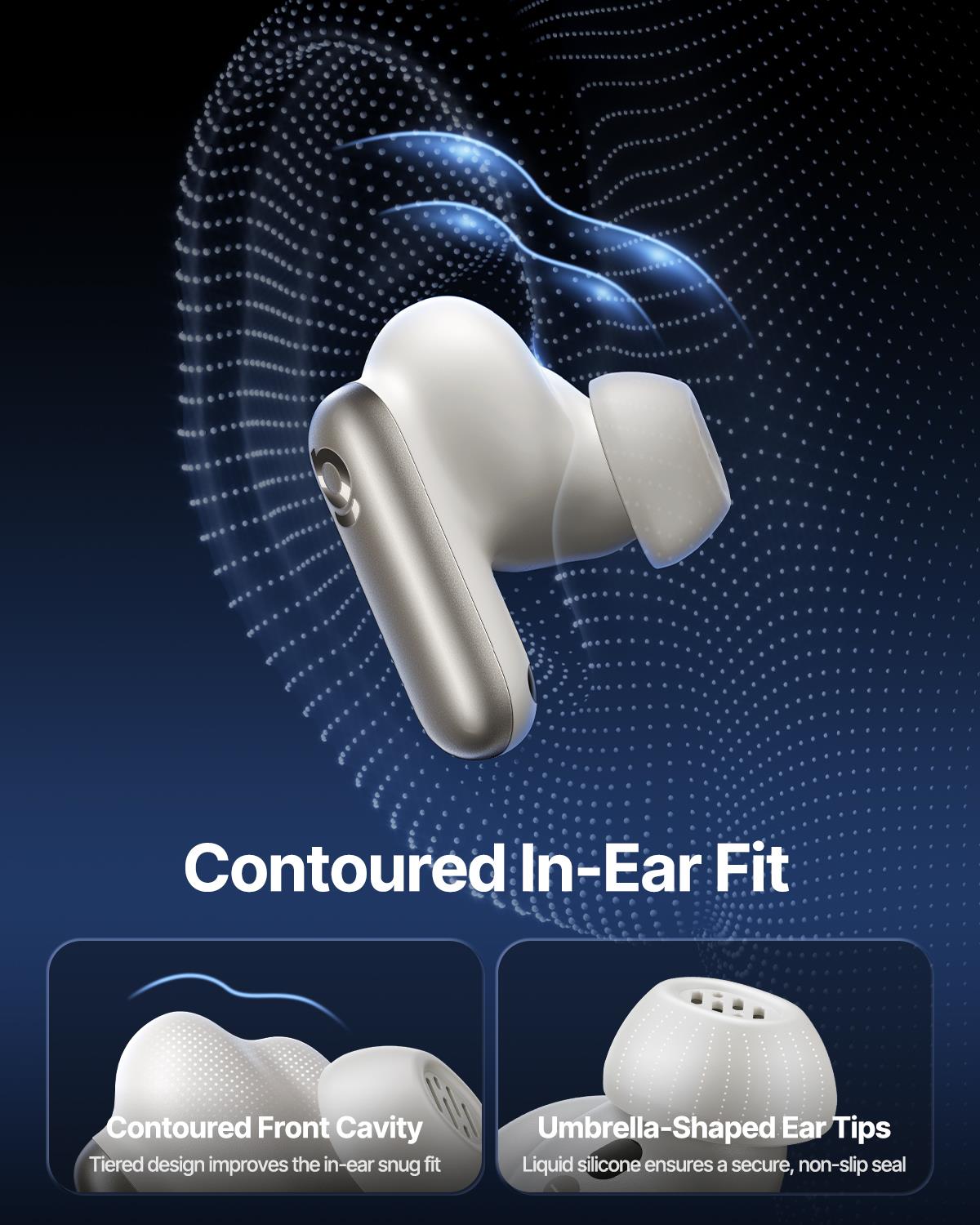 Baseus Inspire XP1 True Wireless Earphones Sounded By Bose - Beyaz