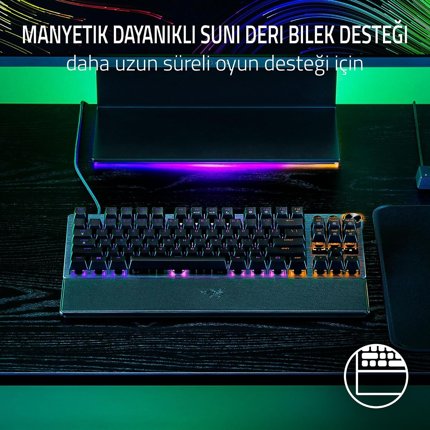 Razer Huntsman V3 Pro TKL Klavye – Siyah – US Layout – RZ03-04980100-R3M1