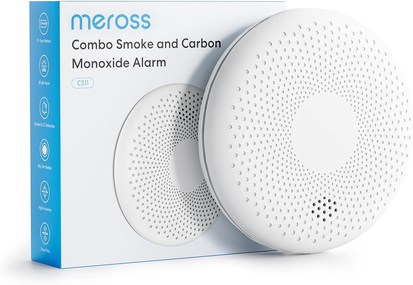Meross Akıllı Duman ve Karbonmonoksit (CO) Alarm Dedektörü CS11