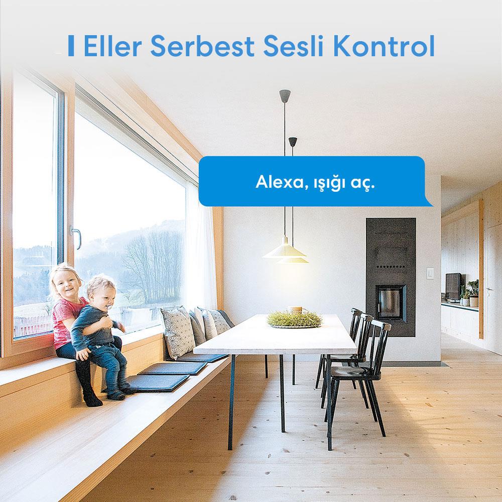Meross Akıllı Anahtar Tuşlu Çift Yön MSS550X
