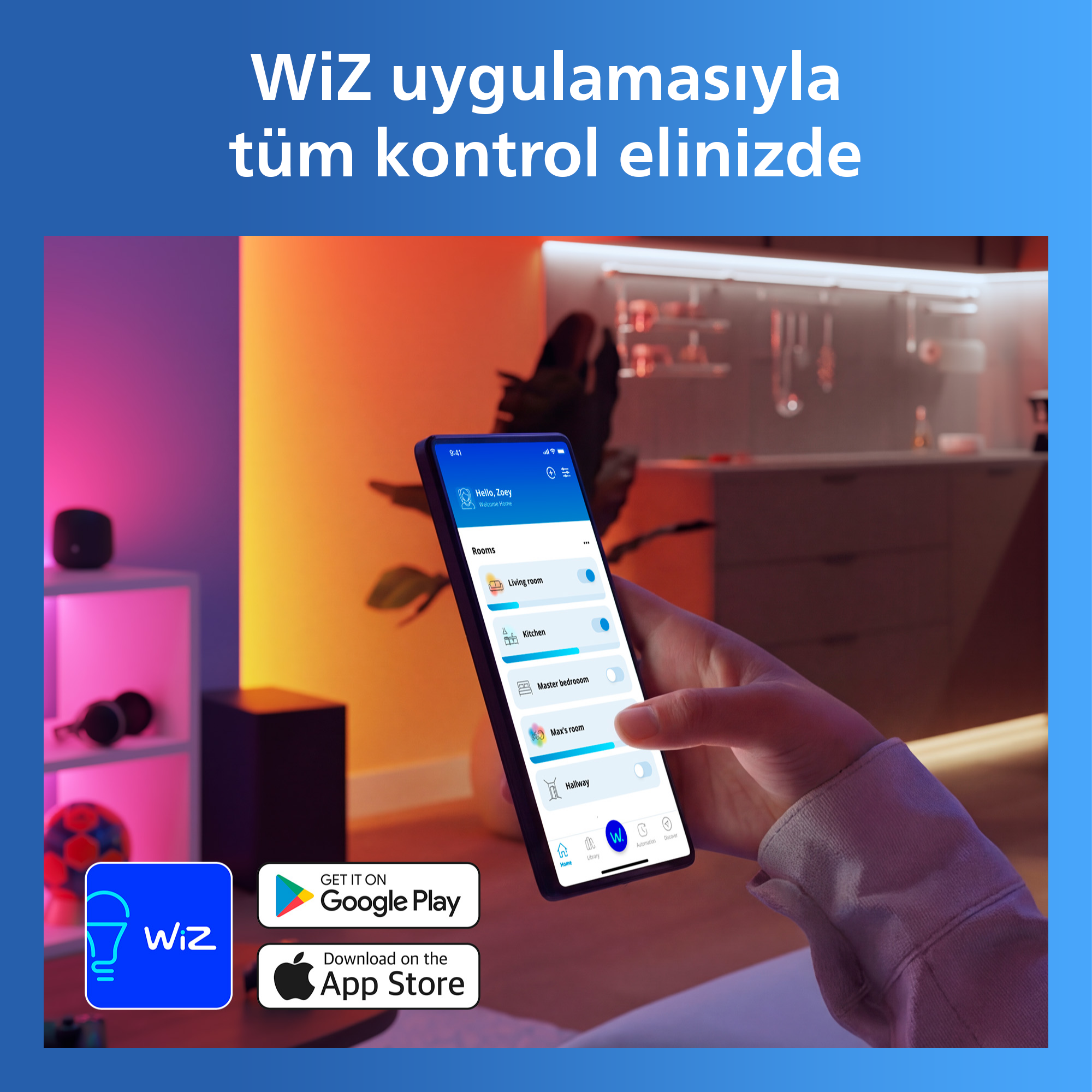 Philips Smart Lighting Akıllı Priz Matter (Type-F) - Google Home, Alexa, HomeKit ve Matter uyumlu