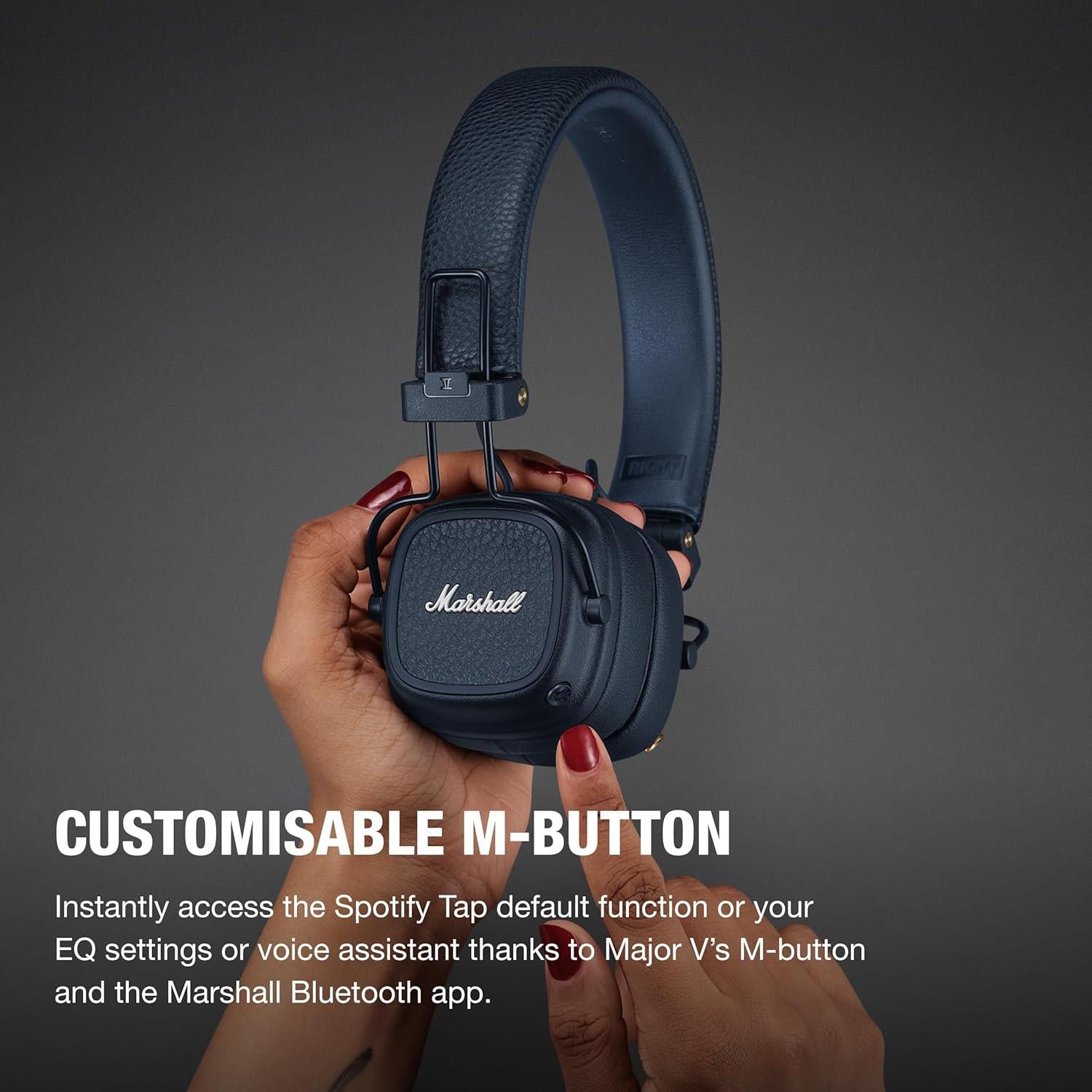 Marshall Major V Kulaküstü Bluetooth Kulaklık, Midnight Blue