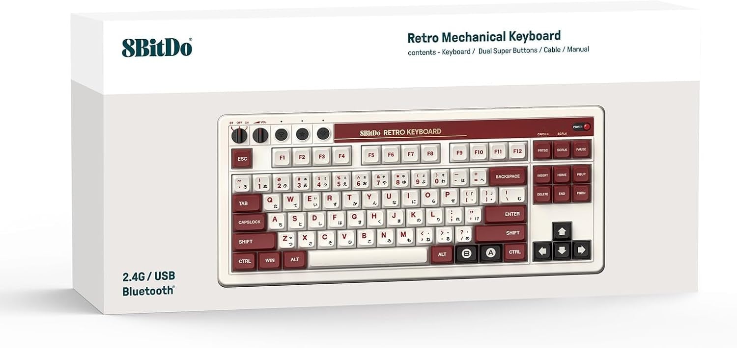 8BitDo Retro Fami Edition Mekanik Klavye