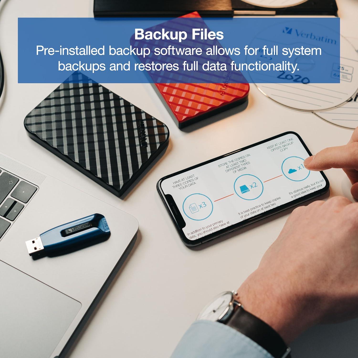 Verbatim 53194 - 1TB USB 3.0 Siyah Taşınabilir Harddisk