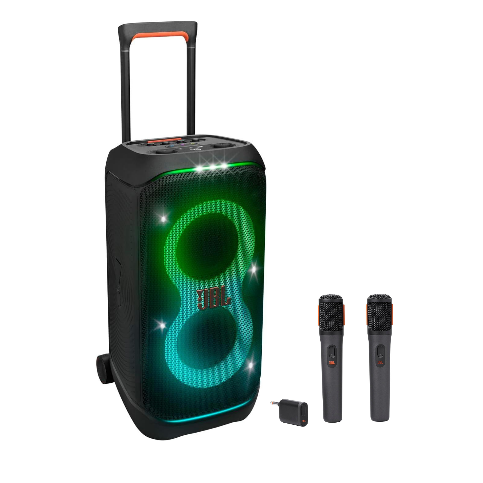 JBL Partybox Stage320 Bluetooth Hoparlör ve 2'li Partybox Kablosuz Mikrofon Set