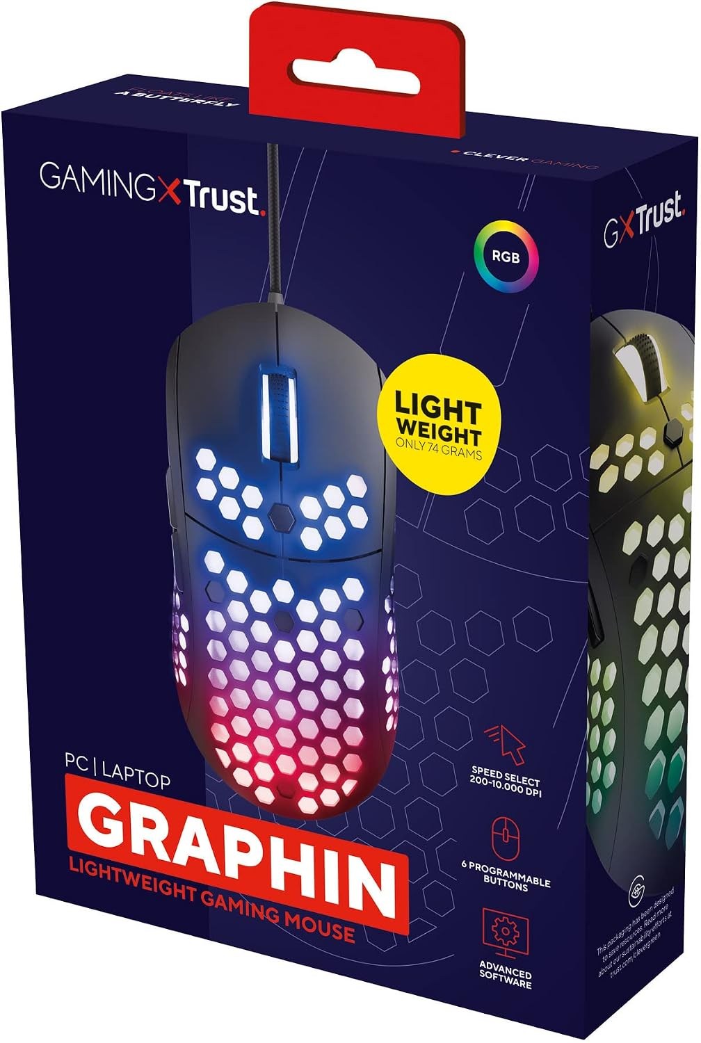 TRUST 23758 GXT 960 Graphin Ultra-lightweight Gaming Mouse