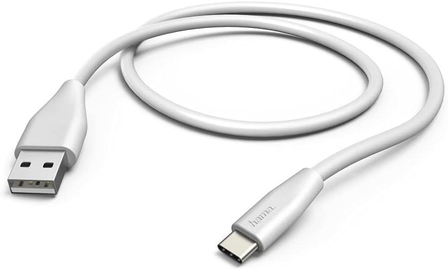 Hama USB-C - USB-A Şarj/Data Kablosu, 1.5 m, Beyaz
