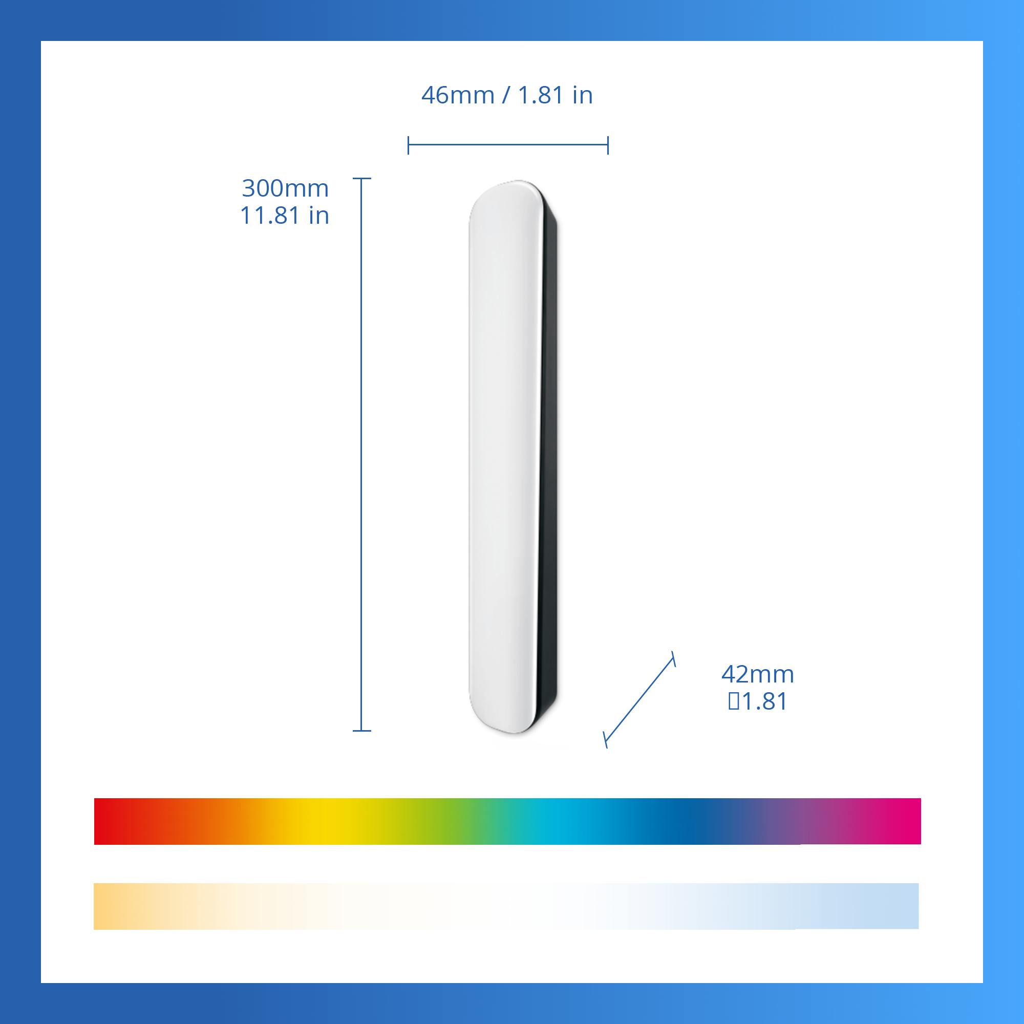 Philips Smart Lighting RGBIC Işık Barı 30 cm - Google Home, Alexa, HomeKit ve Matter uyumlu
