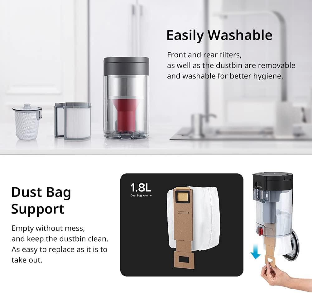 Roborock S7 Robot Süpürge Otomatik Çöp Boşaltma Haznesi Siyah