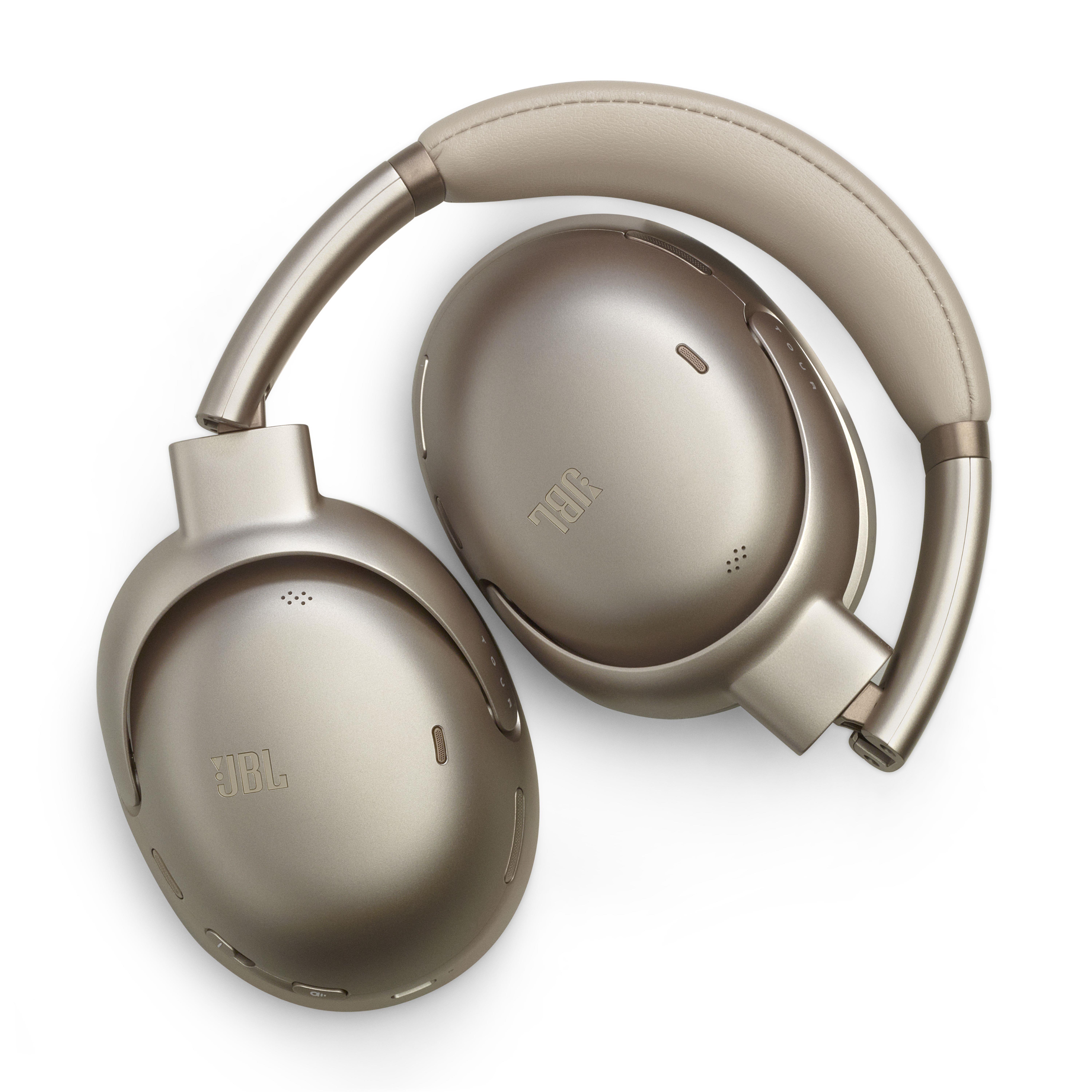 JBL Tour One M3 Kablosuz Kulak üstü Kulaklık, Gerçek uyarlanabilir gürültü önleme, JBL Spatial 360 ses kafa takipli, Latte