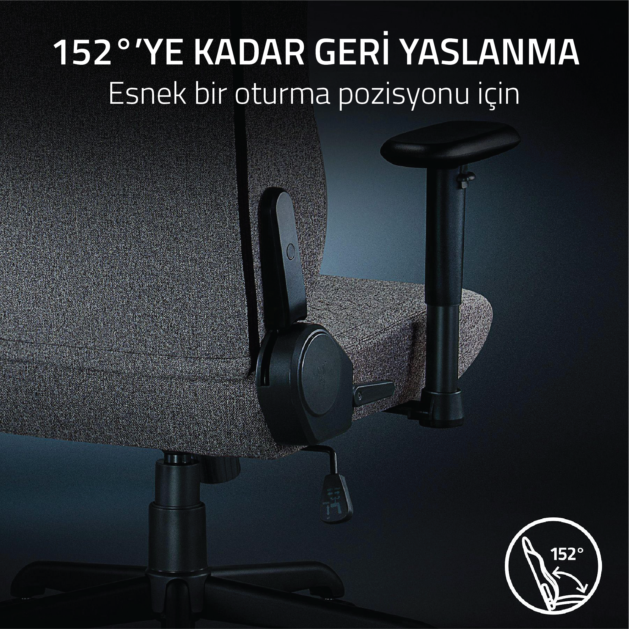 Razer İskur V2 X Açık Gri Oyuncu Koltuğu RZ38-05310200-R3G1