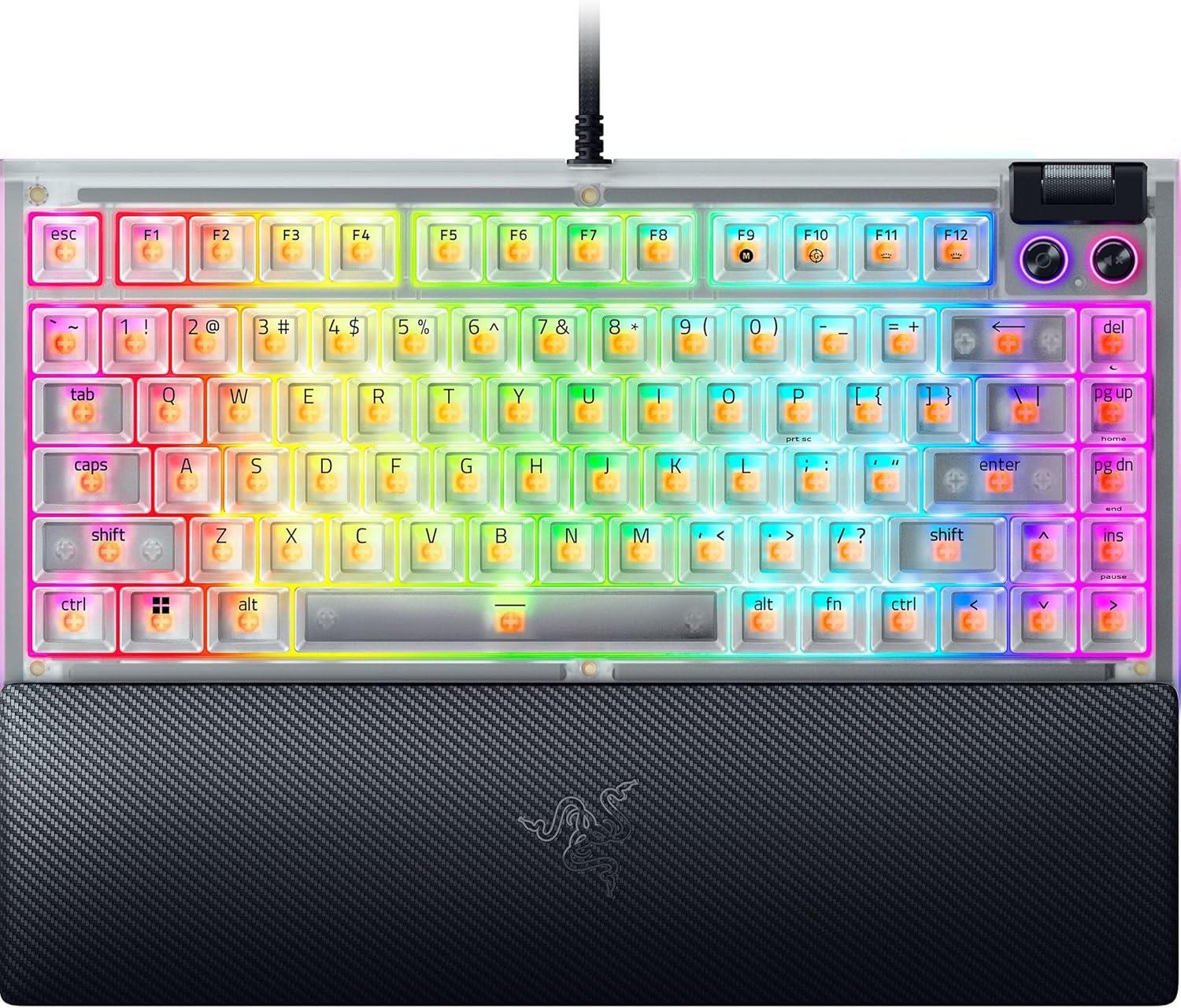 Razer BlackWidow V4 75% - Phantom White Edition - US Layout RZ03-05003500-R3M1