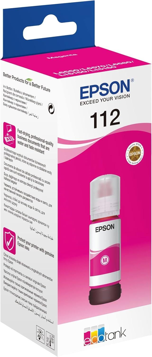 Epson 112 EcoTank Magenta  Bottle - C13T06C34A