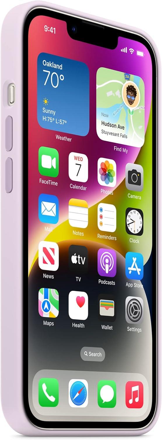 Apple iPhone 14 için MagSafe Özellikli Silikon Kılıf - Leylak MPRY3ZM/A