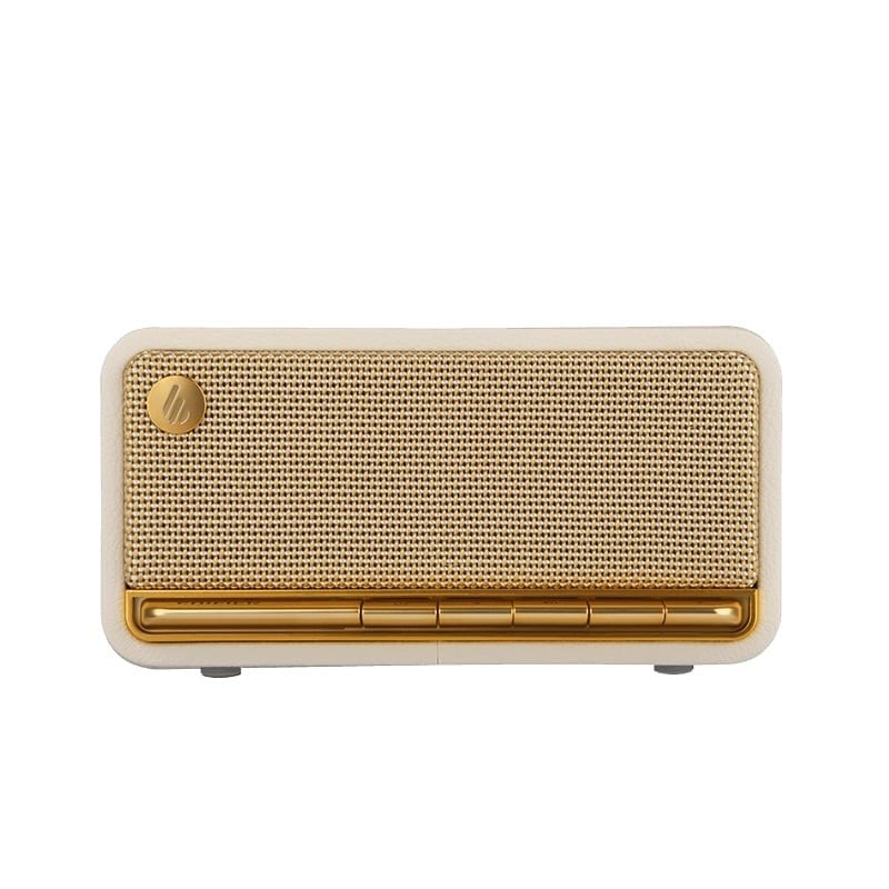 Edifier MP230 20W RMS Bluetooth 5.0 Retro Tasarımlı Taşınabilir Kablosuz Hoparlör – Ahşap Kabin, AUX/USB-C/TF Kart - Beyaz