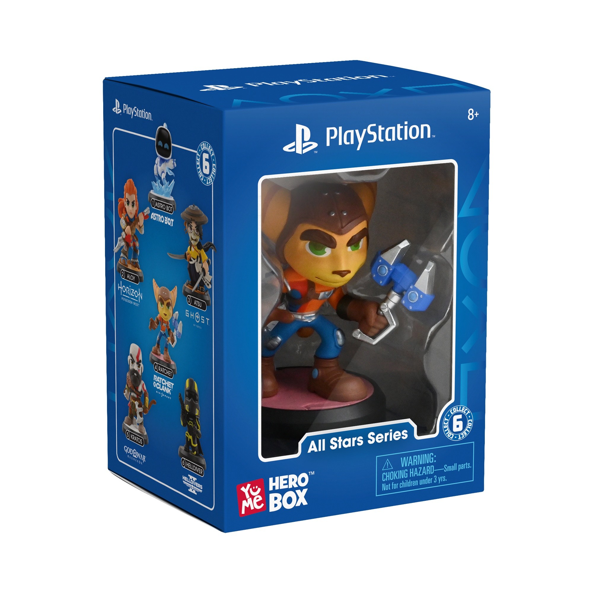 Yume Sony PlayStation Hero Box Window Box All Stars Series Ratchet