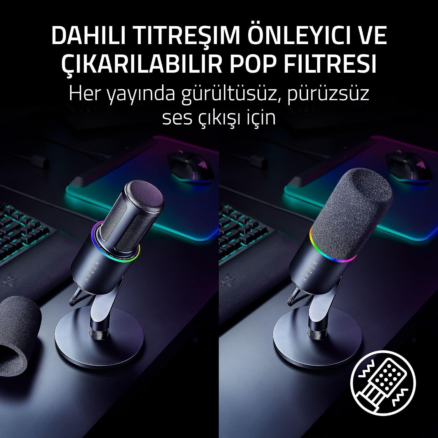 RAZER SEIREN V3 PRO MIKROFON SIYAH RZ19-05500100-R3M1