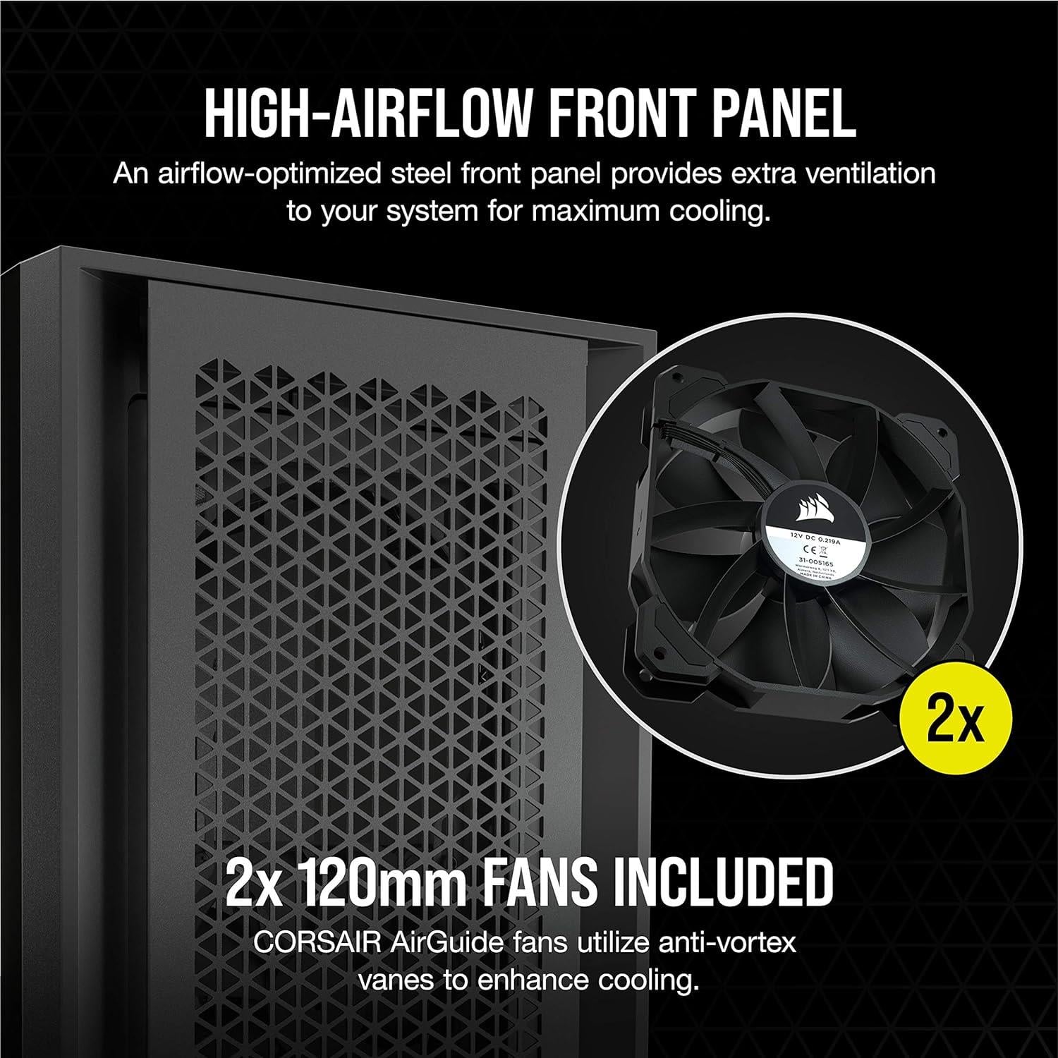 Corsaır 5000D Airflow Tempered Glass Siyah Mid Tower Kasa CC-9011210-WW
