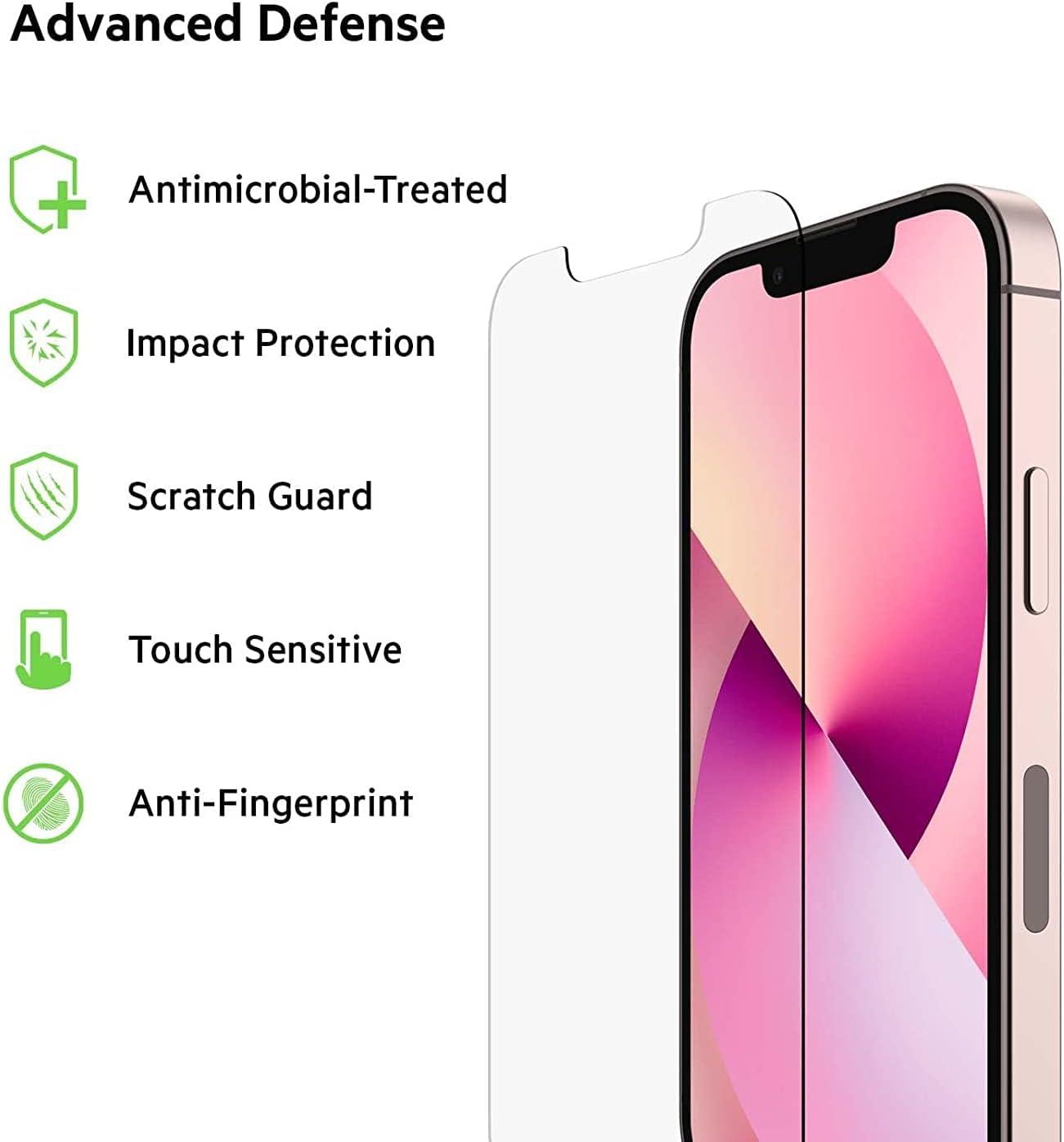 Belkin iPhone 13/13 Pro Screen Force Tempered Glass Ekran Koruyucu - Ova069ZZ