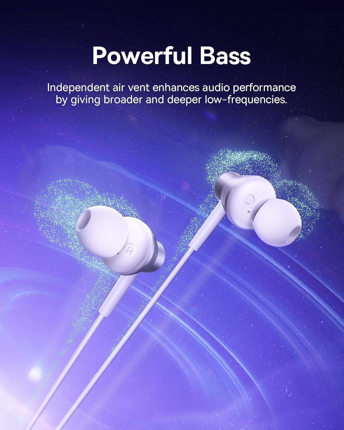 Baseus Encok CZ11 Type-C Mikrofonlu Kulaklık-Beyaz - A00164300213-Z1
