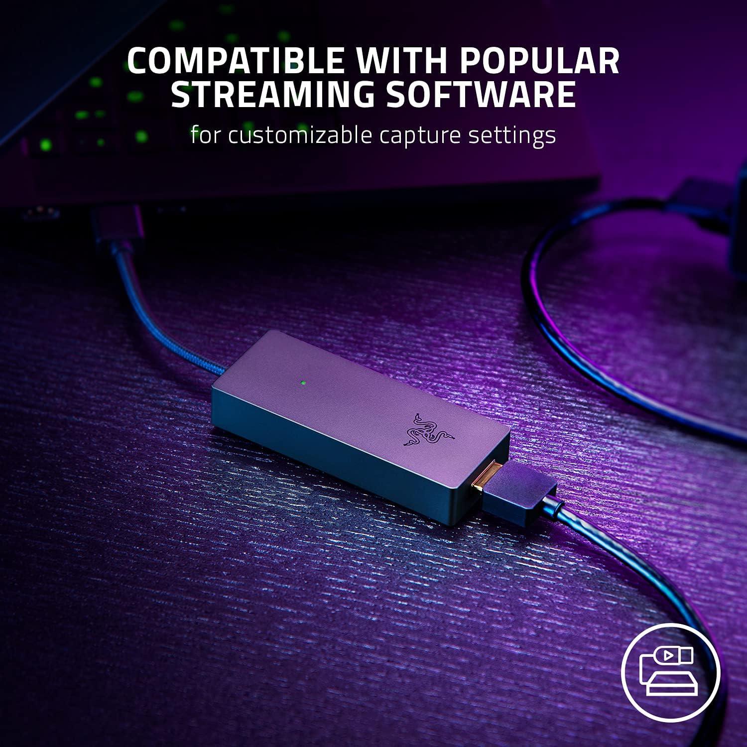 Razer Ripsaw X - 4K @30 FPS Akışı için 4K Kamera Bağlantı Noktalı USB Kayıt Kartı