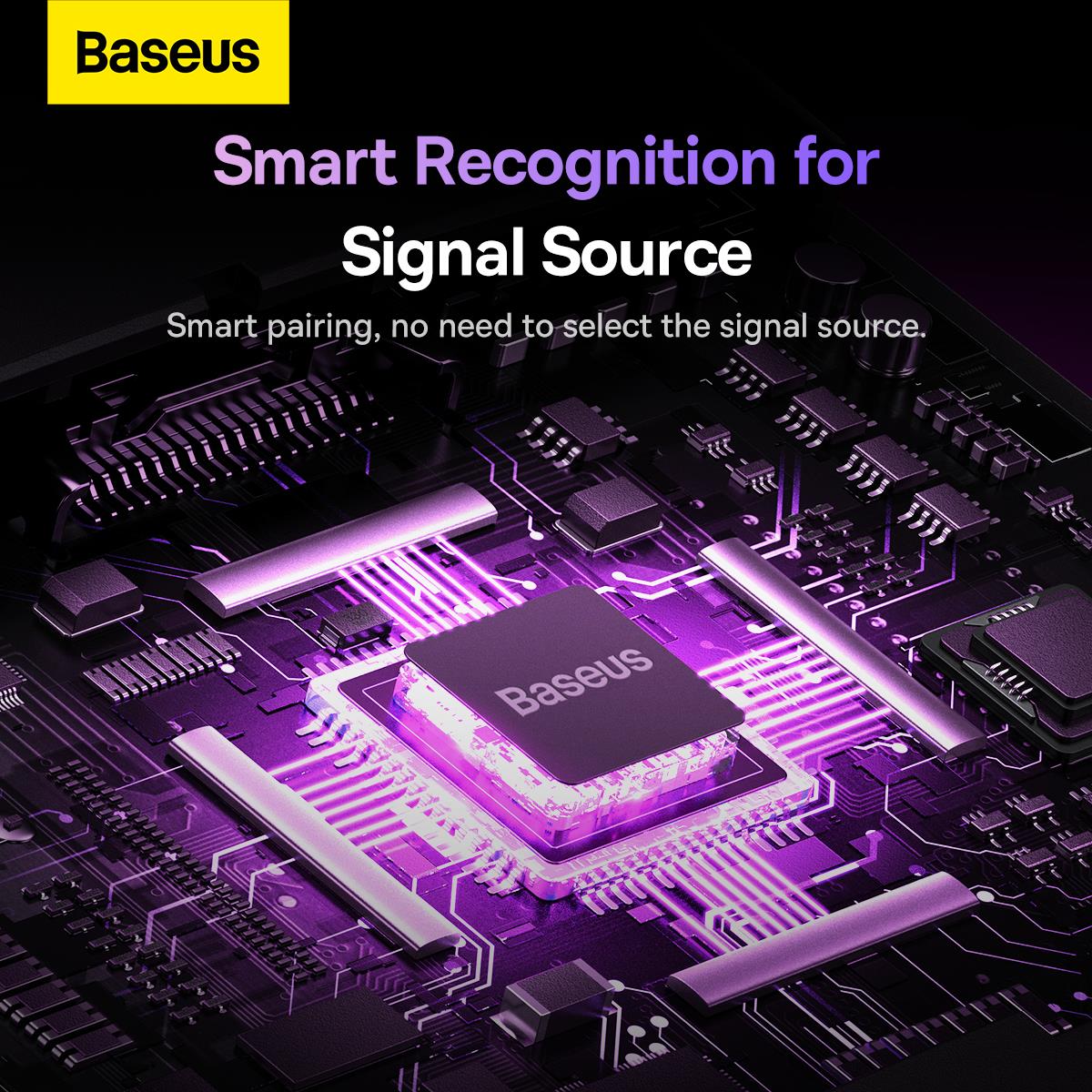 Baseus AirJoy Serisi 2'si 1 Arada Çift Yönlü HDMI Switch B01331105111-01
