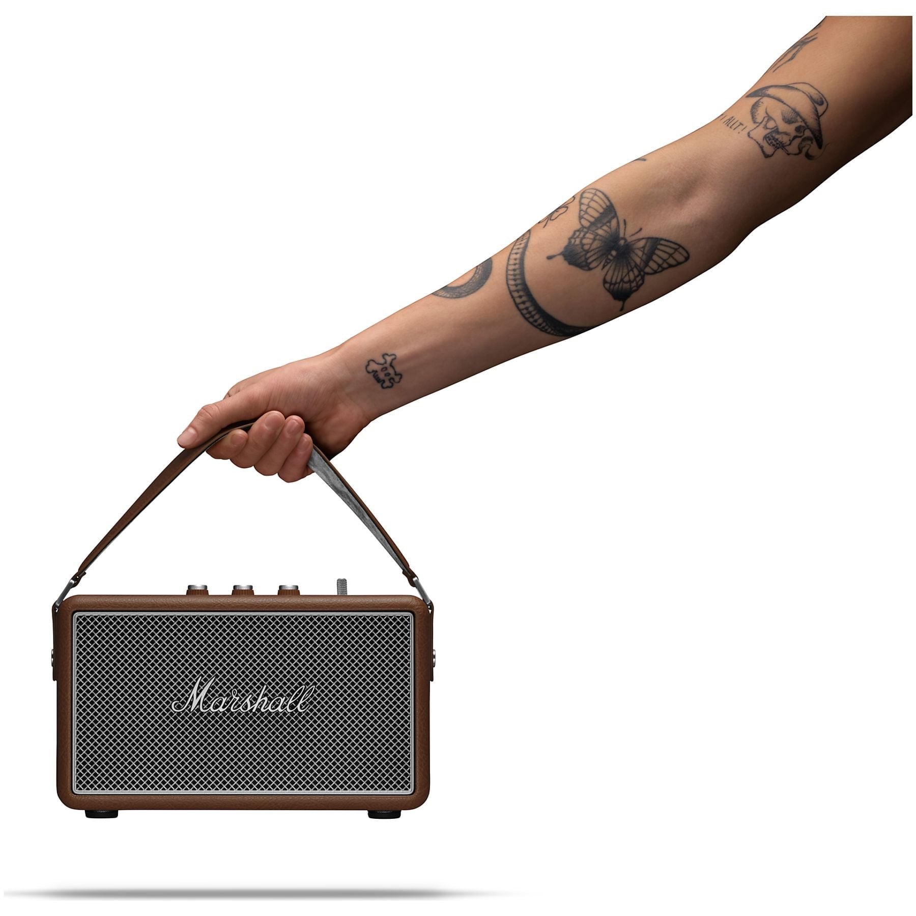 Marshall Kilburn III Bluetooth Taşınabilir Hoparlör, Brown