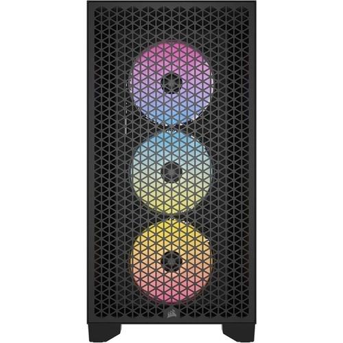 Corsair Icue 3000D 3x AR120 Rgb Airflow Temperli Cam Mid-Tower Gaming Kasa Siyah CC-9011255-WW