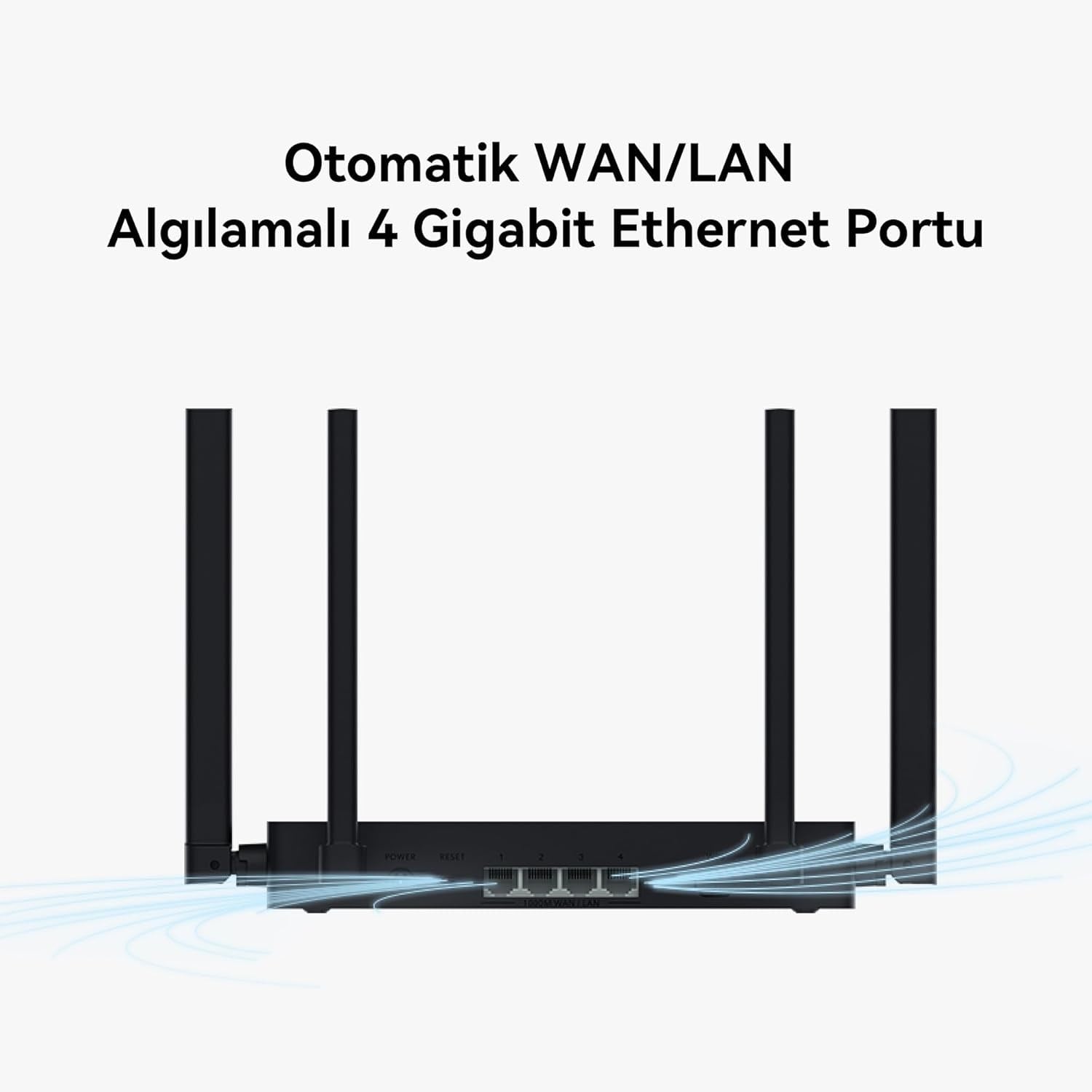 HUAWEI WiFi AX3S Router, Wi-Fi 6 AX3000 Gigabit Çift Bant Kablosuz Yönlendirici, Beyaz