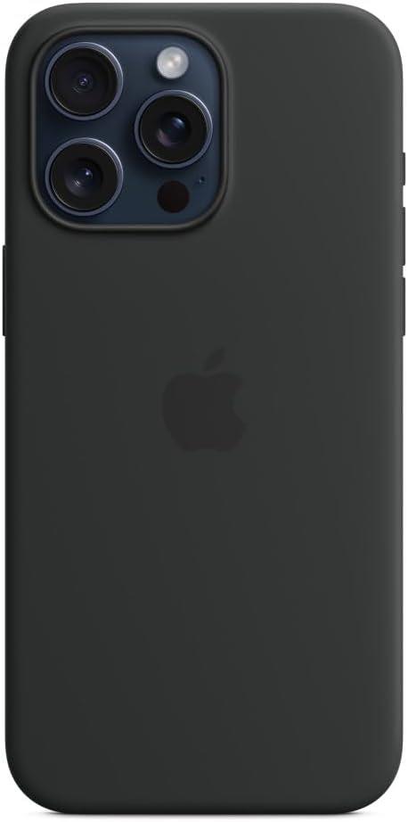 Apple iPhone 15 Pro Max MagSafe Silikon Kılıf Siyah - MT1M3ZM/A

