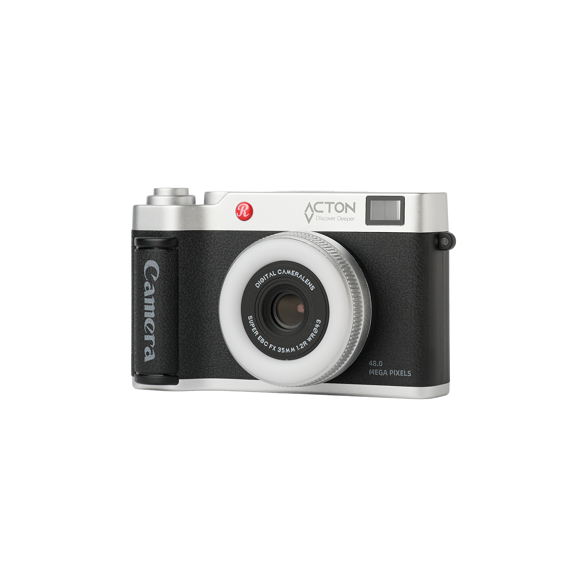 Acton Focus Flex Digital 4K 18X Zoom 48 MP Flaşlı Vlog Kamera Fotoğraf Makinesi Siyah