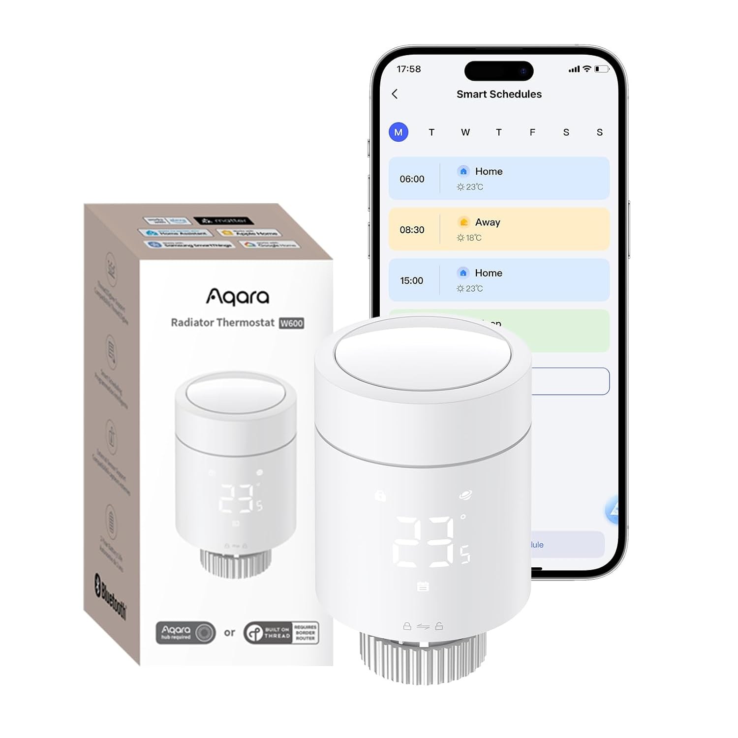 Aqara Akıllı Radyatör Termostatı W600 WT-A03D (Apple Home Destekli)