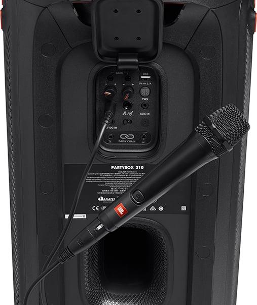 JBL Partybox Stage320 Bluetooth Hoparlör ve JBL Partybox Kablolu Mikrofon