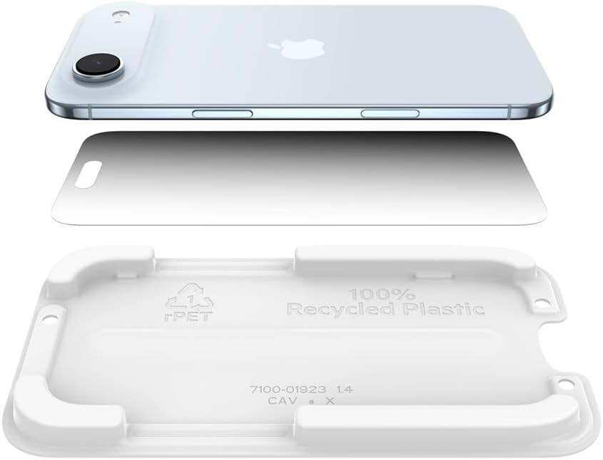 Belkin OVA212HQ Screenforce Invisiglass Privacy iPhone Air Uyumlu (Kolay Hizalama Kitli) Temperli Cam Ekran Koruyucu