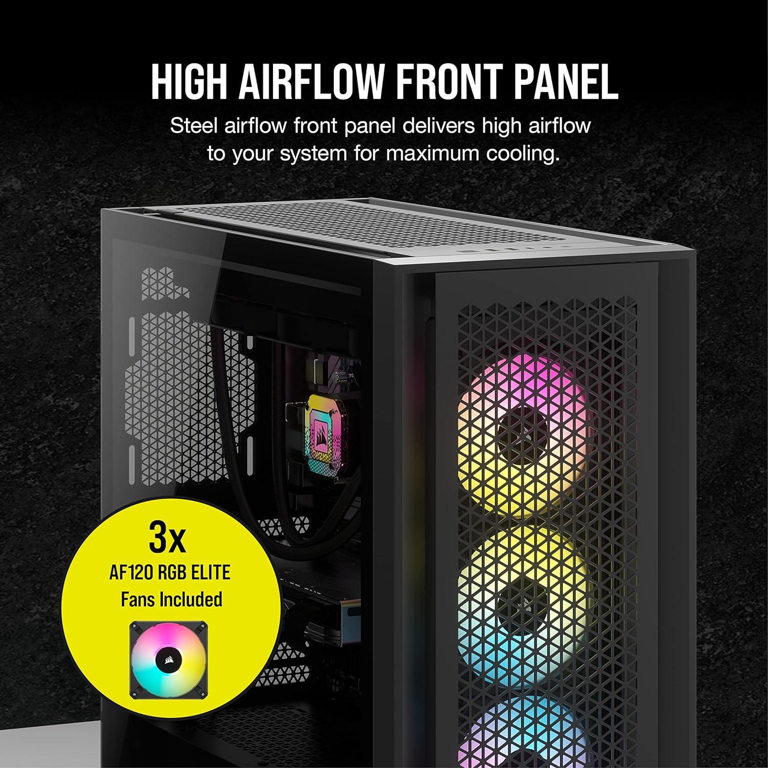 Corsair iCUE 5000D RGB AIRFLOW Mid-Tower Case Siyah CC-9011242-WW