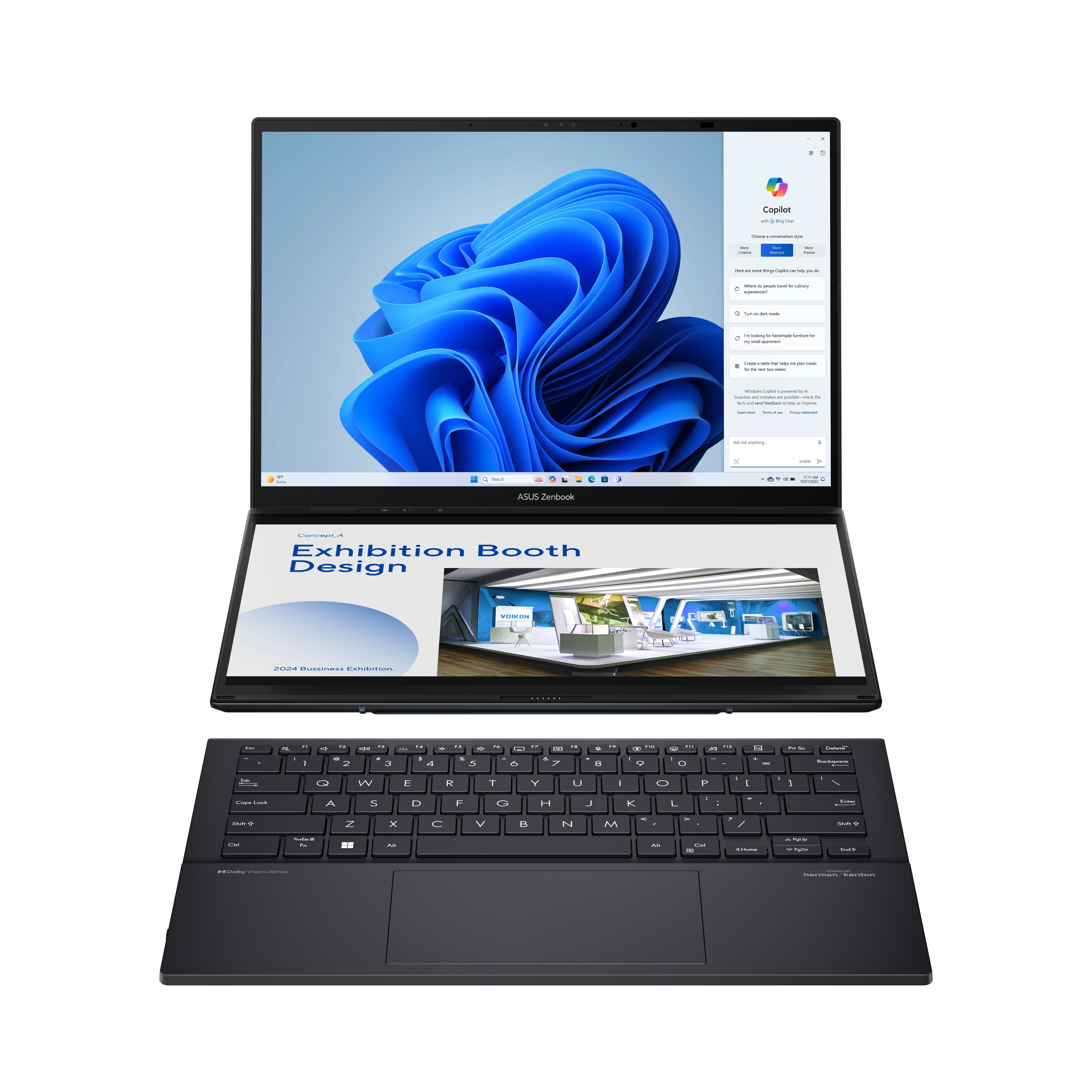 Asus Zenbook Duo UX8406CA-QL307W Intel Core Ultra 7 255H 16GB 1TB SSD 14
