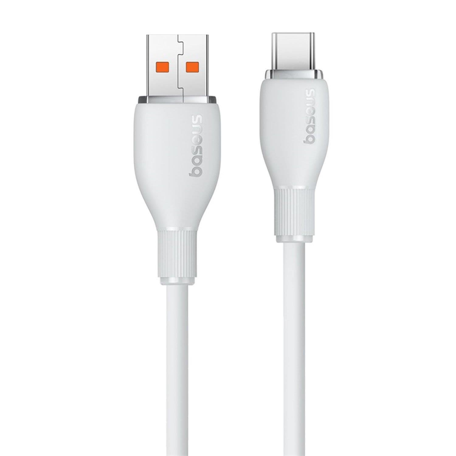 Baseus Pudding Hızlı Şarj Özellikli USB Type-C 100W Kablo 1.2M Beyaz

