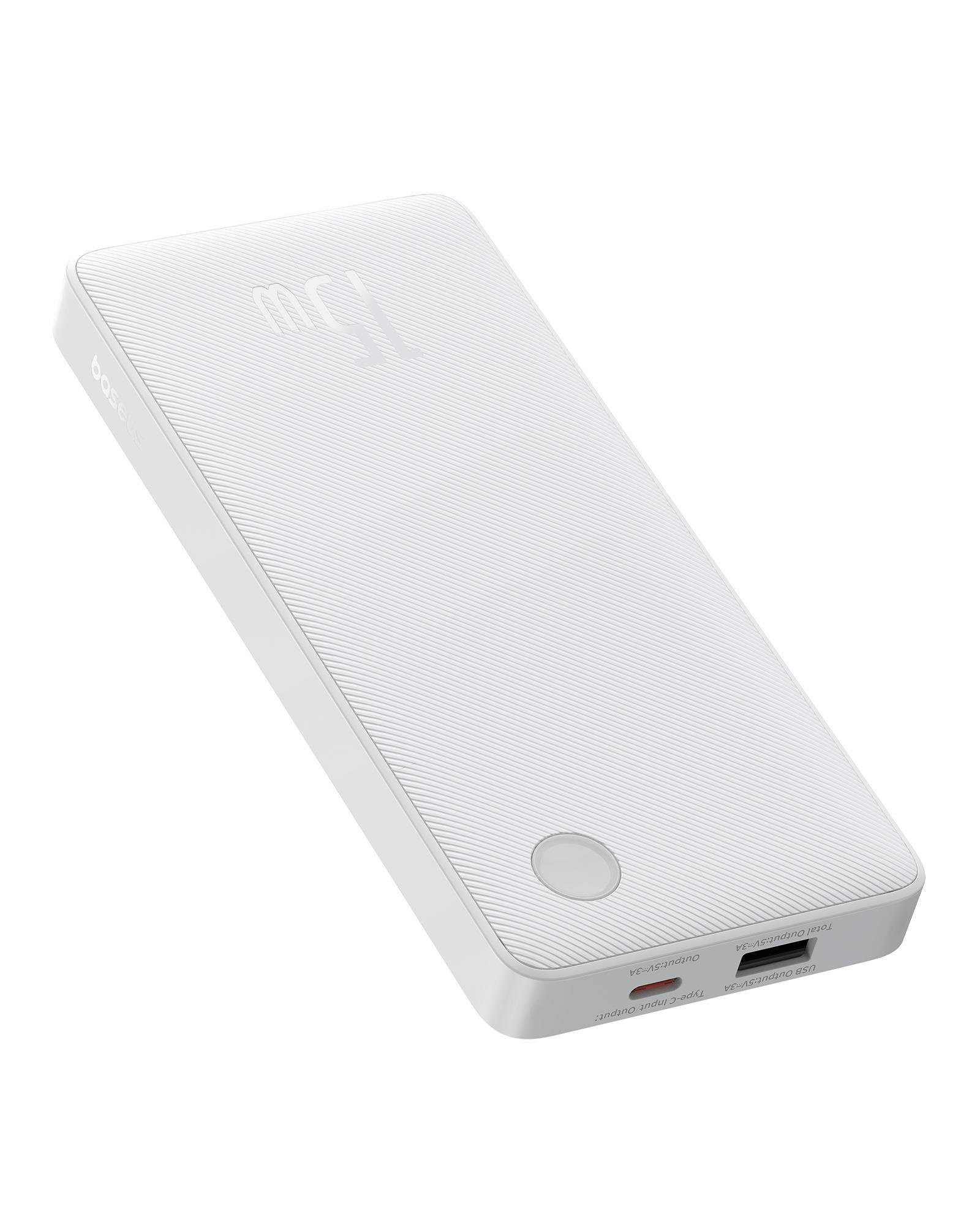 Baseus Airpow Lite Power 10.000mAh 15W Powerbank-Beyaz
