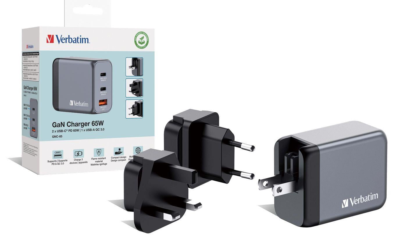 Verbatim 32201 - V GNC65 GaN Charger 65W