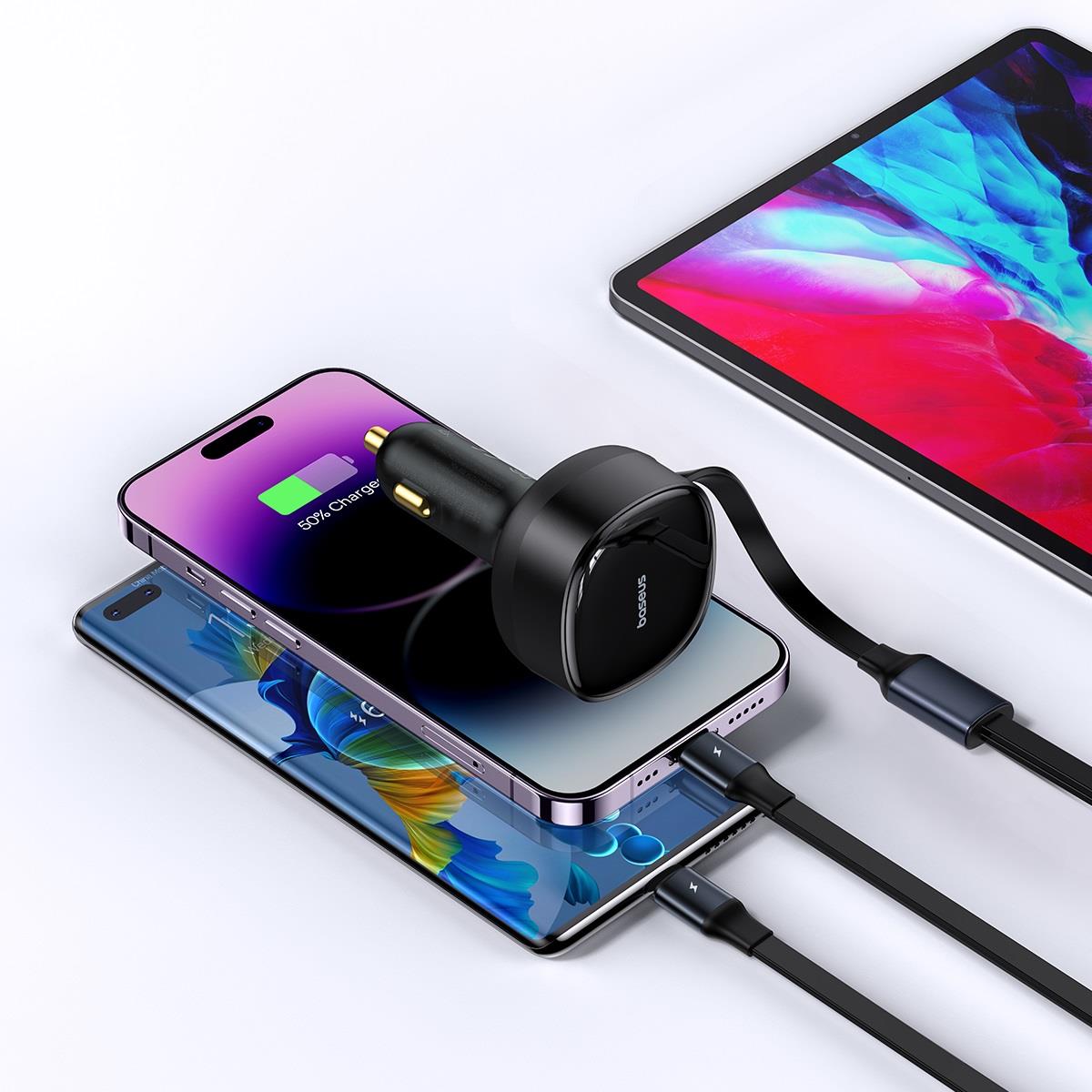 Baseus Enjoyment C+L 30W Araç Şarj CihazıSiyah