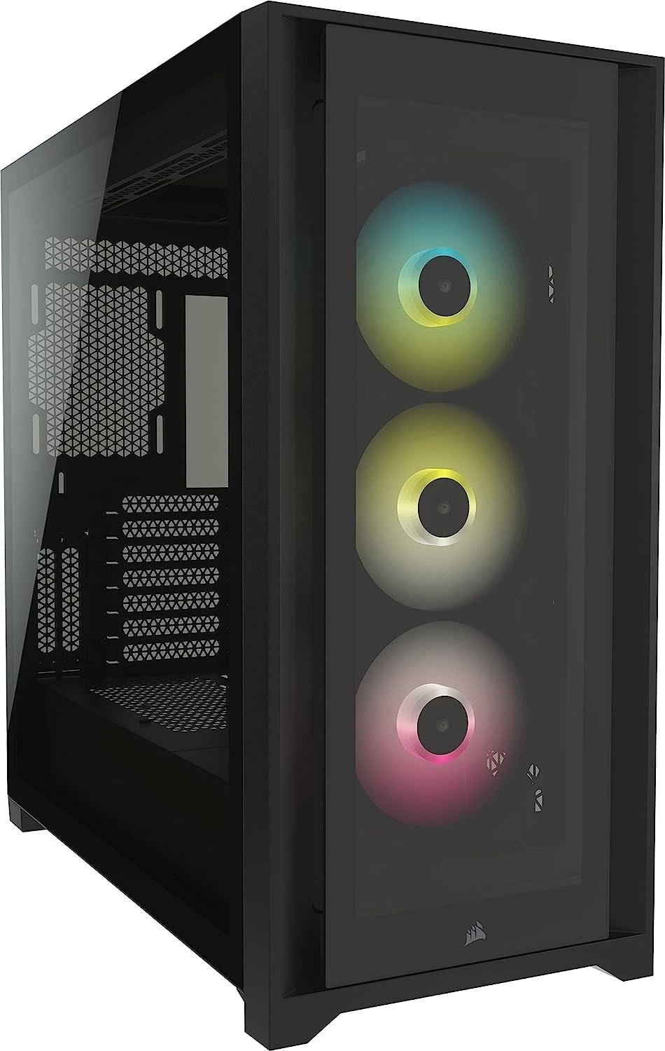 Corsair Icue 5000X Tamperli Cam Yan Panel Mid Tower Bilgısayar Kasası Siyah CC-9011212-WW