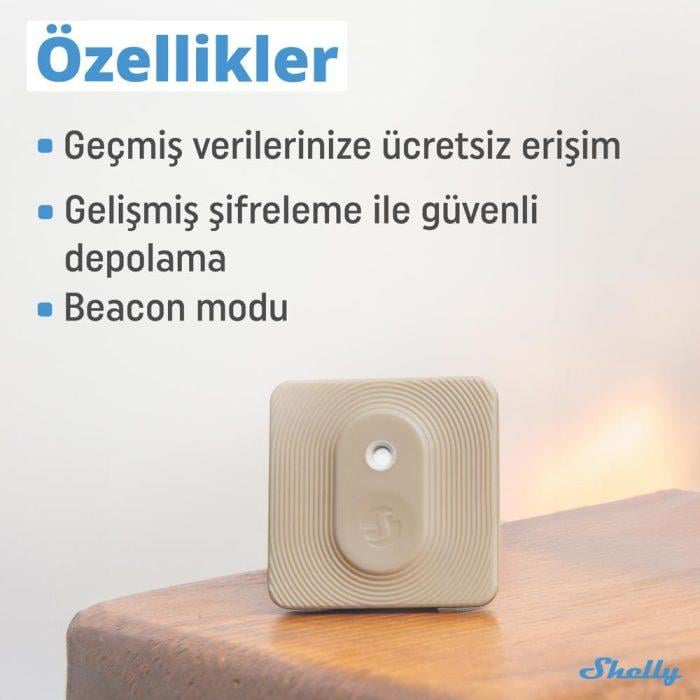 Shelly BLU H&T Bluetooth Sıcaklık ve Nem Sensörü