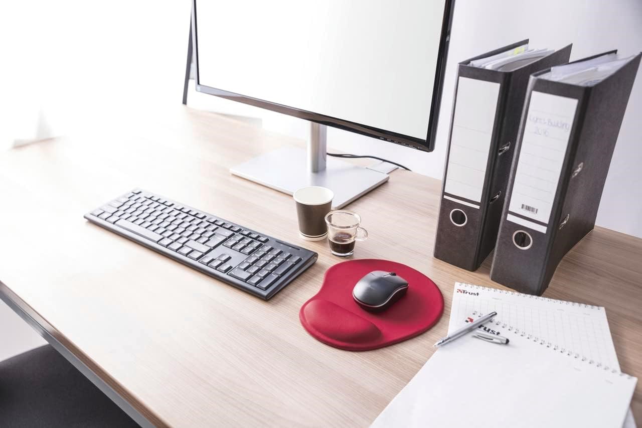 Trust 20429 Bigfoot Jel MousePad - Kırmızı