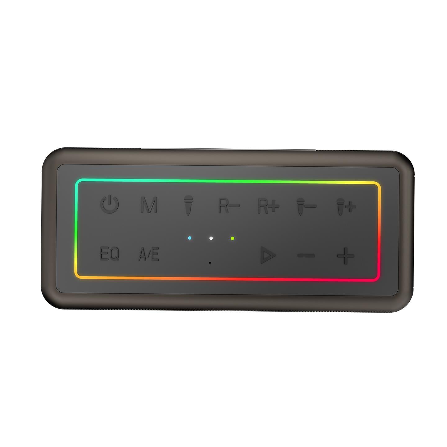 MICROLAB M60 Vega 15000mAh Batarya 10W*2 + 40W*2 100W 2 Wireless Mikrofonlu Siyah Gri Usb + Tf Kart