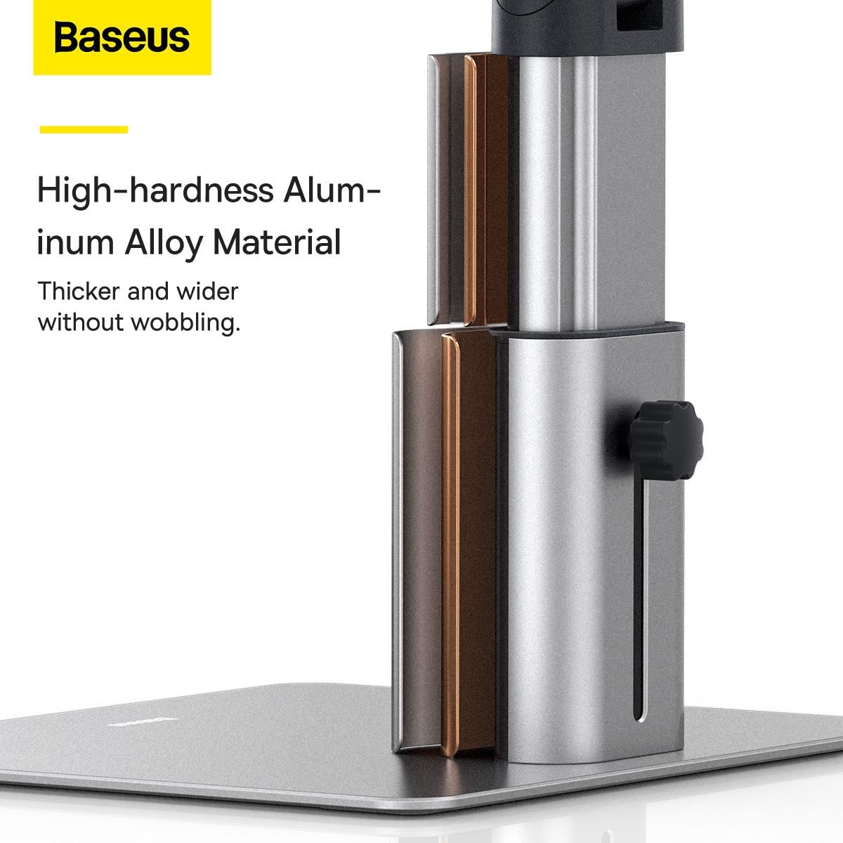 Baseus Metal Ayarlanabilir Dizüstü Bilgisayar Standı 11 - 17,3 ile Uyumlu, Gümüş