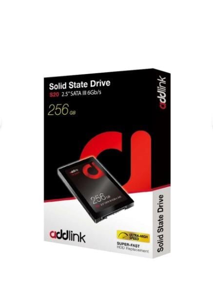 Addlink 256GB 510-400 MB/s 2.5” SATA III SSD AD256GBS20S3S