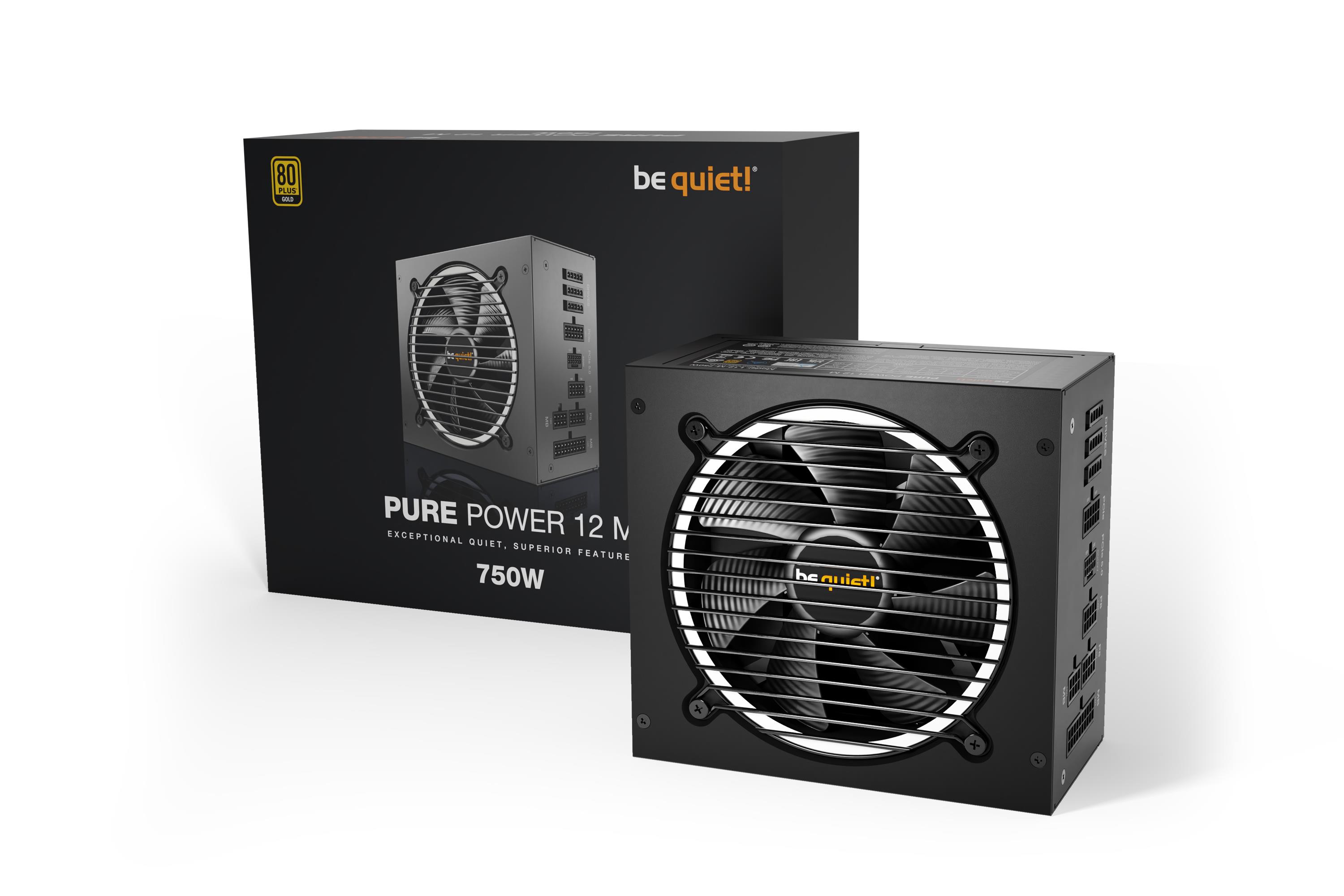 Be Quiet! Pure Power 12M 750W 80+ Gold Tam Modüler Güç Kaynağı/PSU BN343