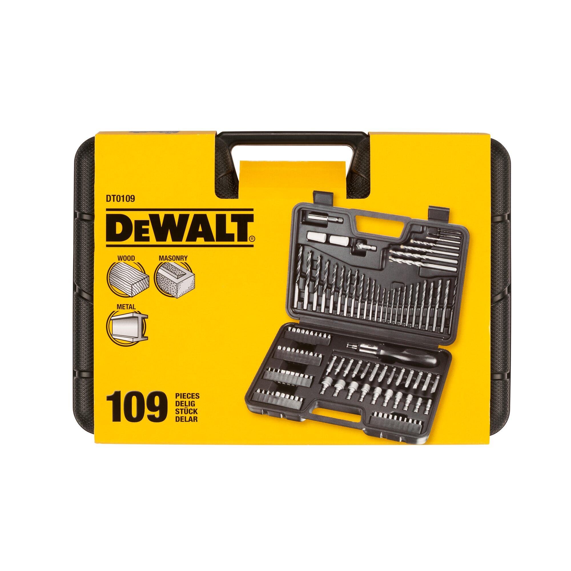 Dewalt DT0109 109 Parça Delme ve Vidalama Aksesuar Seti