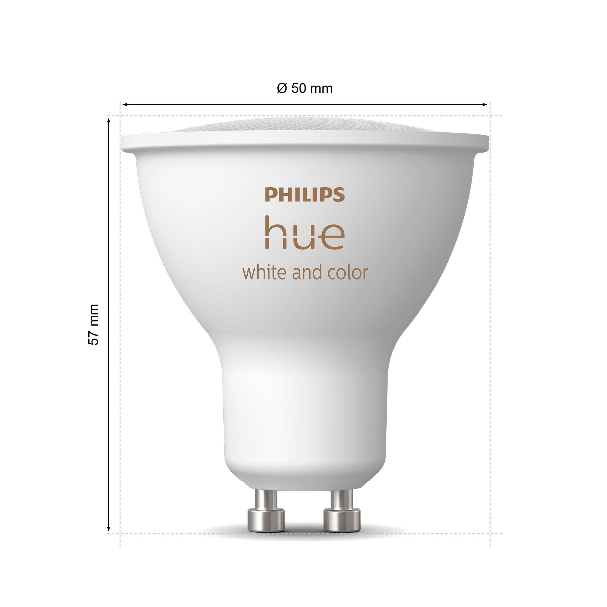 Philips HueWCA 4.2W GU10 Renkli Spot Akıllı Ampul 3'lü Başlangıç Seti (Kumandalı)